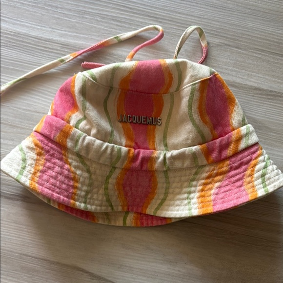 Jacquemus Multicolor Striped Bucket Hat - Picture 1 of 1